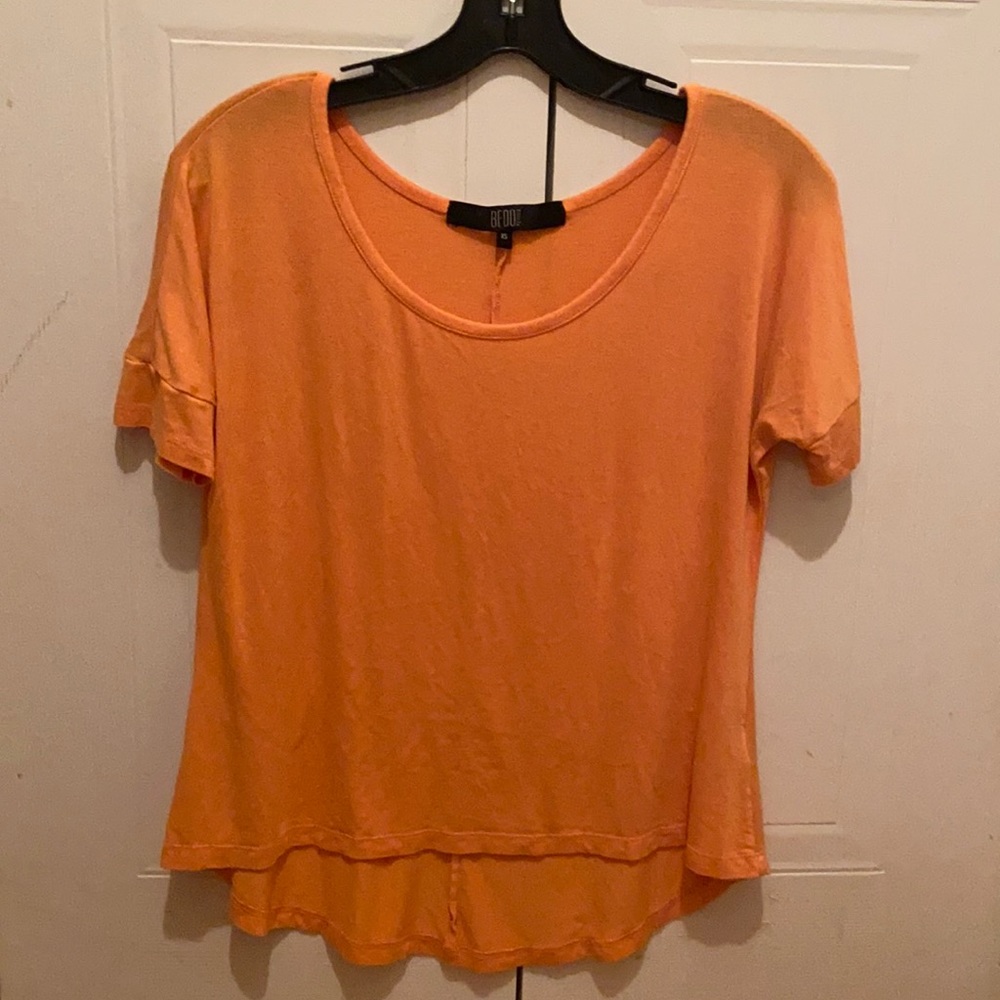 Beautiful orange viscose shirt